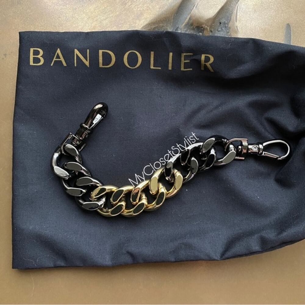 NEW Bandolier Wristlet iPhone Ombre Chain Strap! Pewter Black Gold RARE S0LD 0UT - Picture 4 of 8